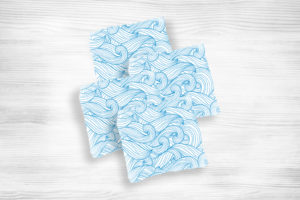 Corn hole bags Abstract wave design