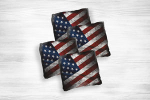 Corn hole bags US flags design