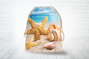 Corn hole bag tote shells design