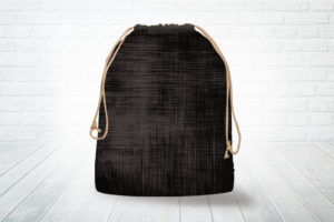 Corn hole bag tote black abstract design