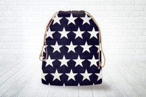 Corn hole bag tote stars design